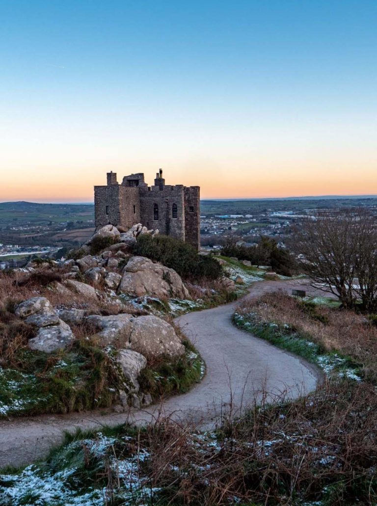 Frosty Carn Brea Castle